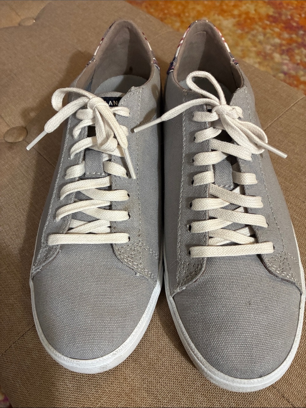 Cole Haan Gray Canvass Grand Pros Sneaker Tennis Shoe Size 9 B